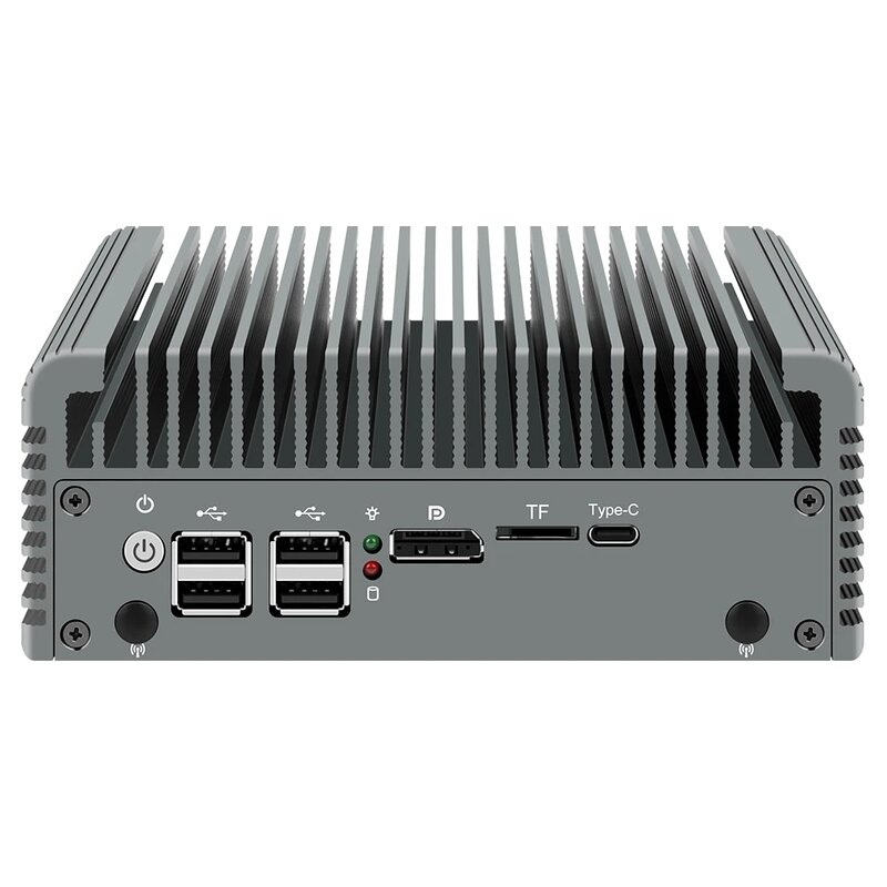 جهاز توجيه جدار الحماية بدون مروحة ، كمبيوتر مصغر ، مضيف ESXi Proxmox ، إنتل i3 ، N305 ، N200 ، N100 ، DDR5 ، 2 x NVMe ، 2.5G ، 12th Gen ، 5xi226-V