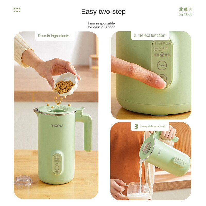 Mini Koken Kleine Huis Automatische Draagbare Muur Breken Automatische Touchscreen Juicing En Roeren Soja Melk Machine