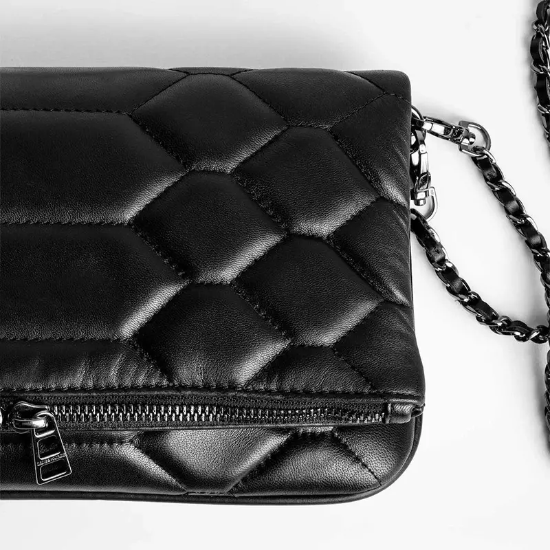 Модная французская сумка почтальона в стиле ретро, Женская Ручная сумка Zv высокого качества, изысканная роскошная сумка с цепочкой и бриллиантовыми крыльями