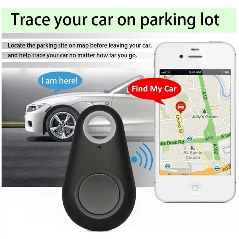 Pelacak GPS Pintar Hewan Peliharaan Baru Tag Alarm Antihilang Pelacak Bluetooth Nirkabel Dompet Anak Tas Pencari Kunci Pencari Lokasi Alarm Antihilang