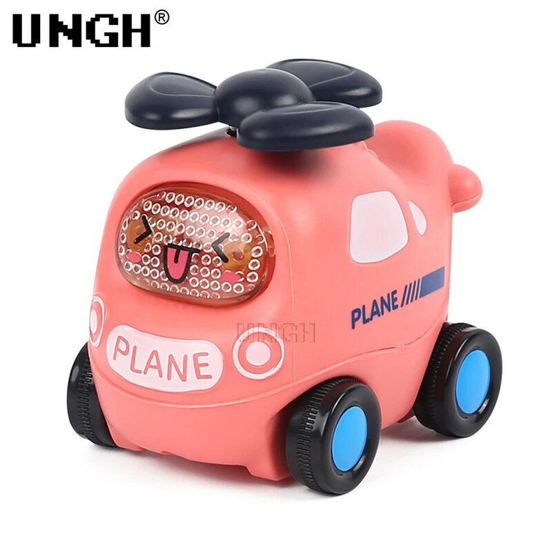 Ungh 1pcsかわいいプルバック車のおもちゃ男の子幼児早期学習教育子供誕生日プレゼント1年古い