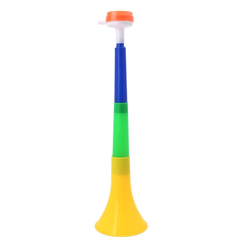 Cheer ฮอร์นพลาสติก เกมฟุตบอลแฟนเชียร์ลีดเดอร์ Props Vuvuzela เด็กทรัมเป็ตแฟน Horn ใหม่เชียร์ Props