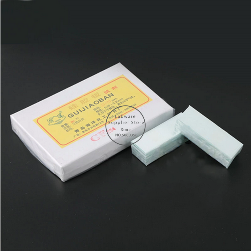 Plaque de gel de silice GF254, plaque de gel de silice avec agent fluorescent pour le rendu des couleurs