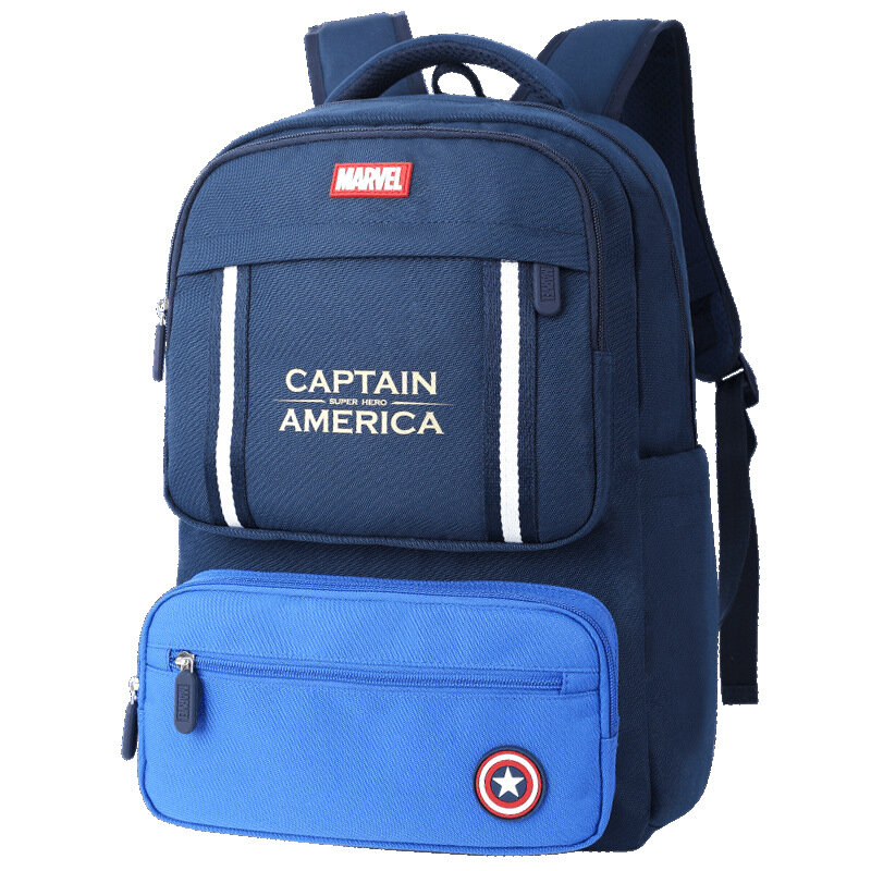 Disney rekreacyjny torby szkolne dla chłopców średniej uczeń szkoły podstawowej ramię plecak ortopedyczny Spider Man kapitan ameryka prezenty Mochila