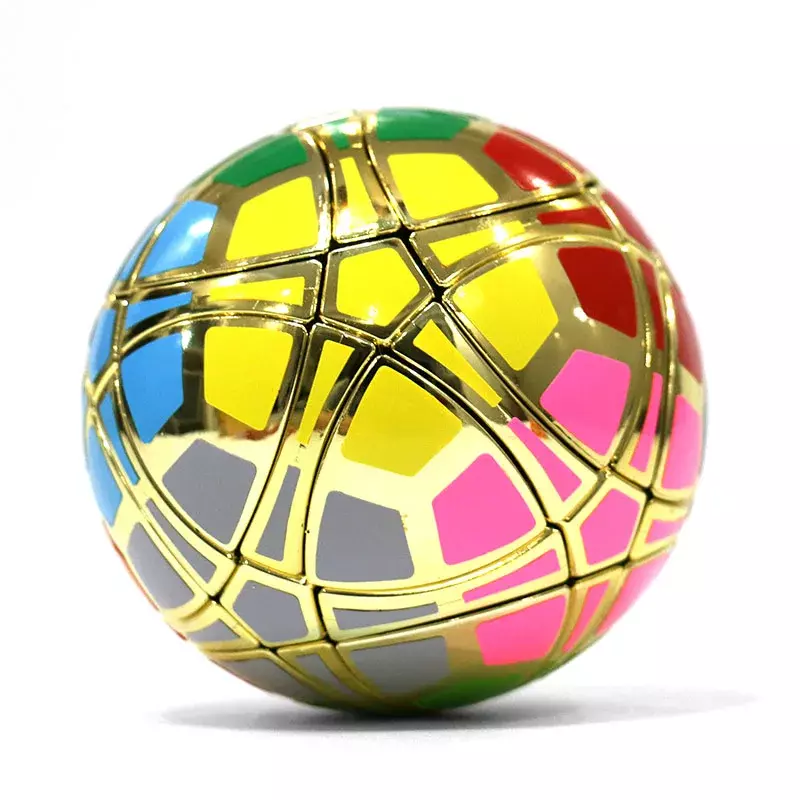 Kubus bola ajaib edisi terbatas Calvin Puzzle traifum Megaminx bola bening tubuh dengan 12 warna stiker DIY mainan Puzzle kubus