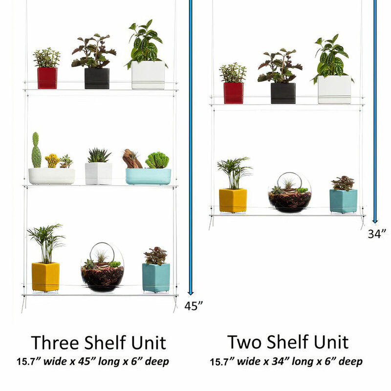 Supporto per piante decorativo moderno supporto per piante scaffale per piante succulente supporto per fiori da giardino multistrato in acrilico per finestra soggiorno camera da letto