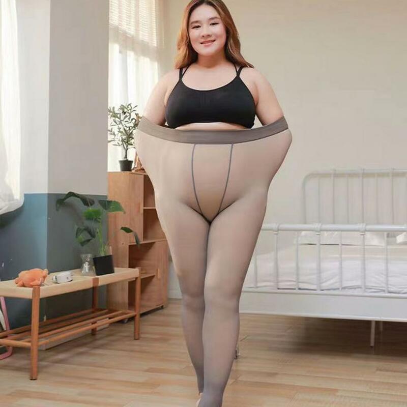 Women Pantyhose Warm Winter Sexy Translucent Thick Thermal Tights Stockings High Waist Elastic Plus Size Leggings Pantyhose