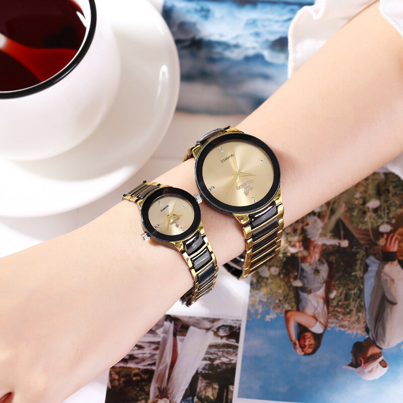 Paar Horloges Mannen Luxe Beroemde Merk Minnaar Horloge Vrouwen Casual Rvs Horloges Voor Vrouwen Relogio Feminino Voor Geschenken