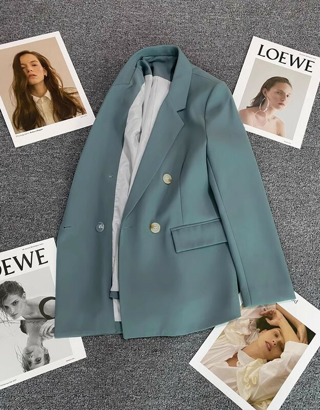 여성용 긴팔 용수철 캐주얼 블레이저, 새로운 패션 비즈니스 정장, 직장 사무실 블레이저, 여성 재킷 코트