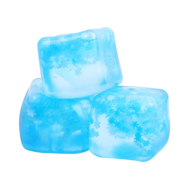 77HD Small Ice Block Squishy Toy Slow Risings Stress Relief Toy for Kid Birthday Gift