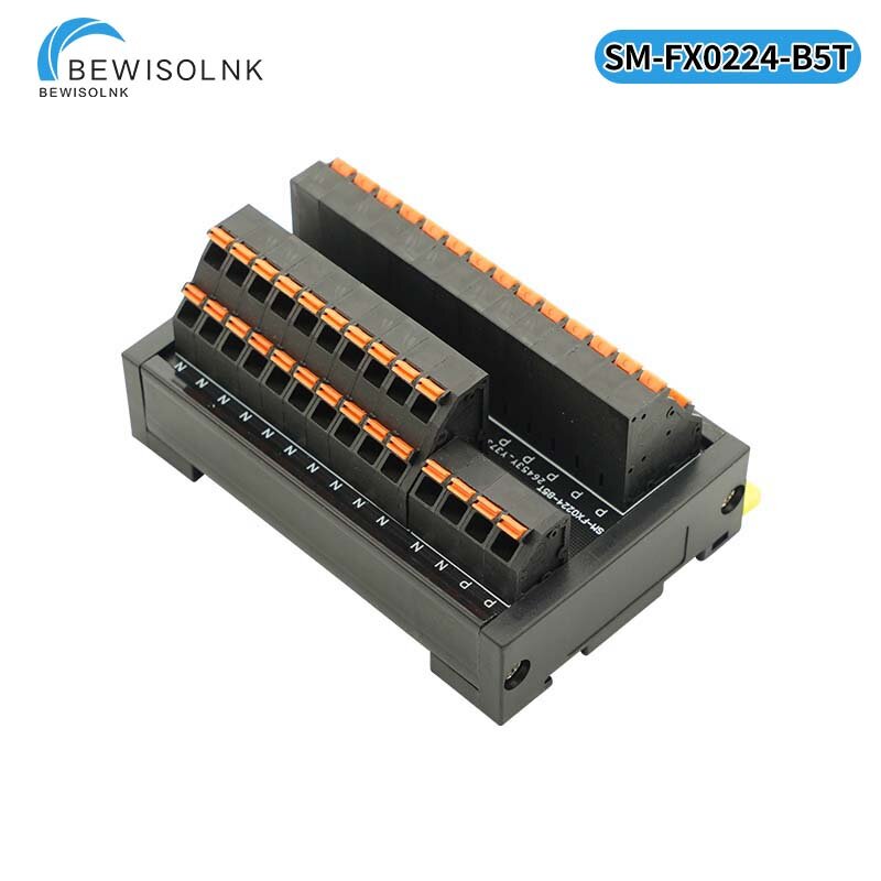 Wiring Terminal Block Splitter Terminal Block Parallel Power Supply Common Direct Plug-in 2 in 24 out SM-FX0224-B5T