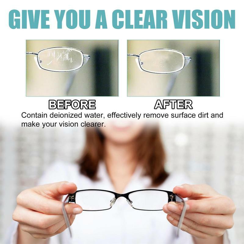 Spray per la pulizia delle lenti Spray detergente per lenti per occhiali soluzione per la pulizia delle lenti senza strisce dimensioni di viaggio per schermo e fotocamera in vetro per gli occhi