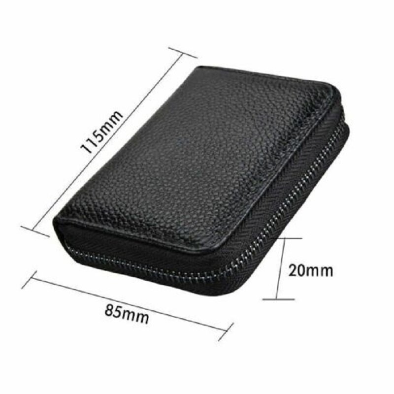 Business Card Holder Wallet Men Bank Card/ID Card/Credit Card Holder 22 Bits Card Wallet RFID Blocking Protects Case Coin Purse