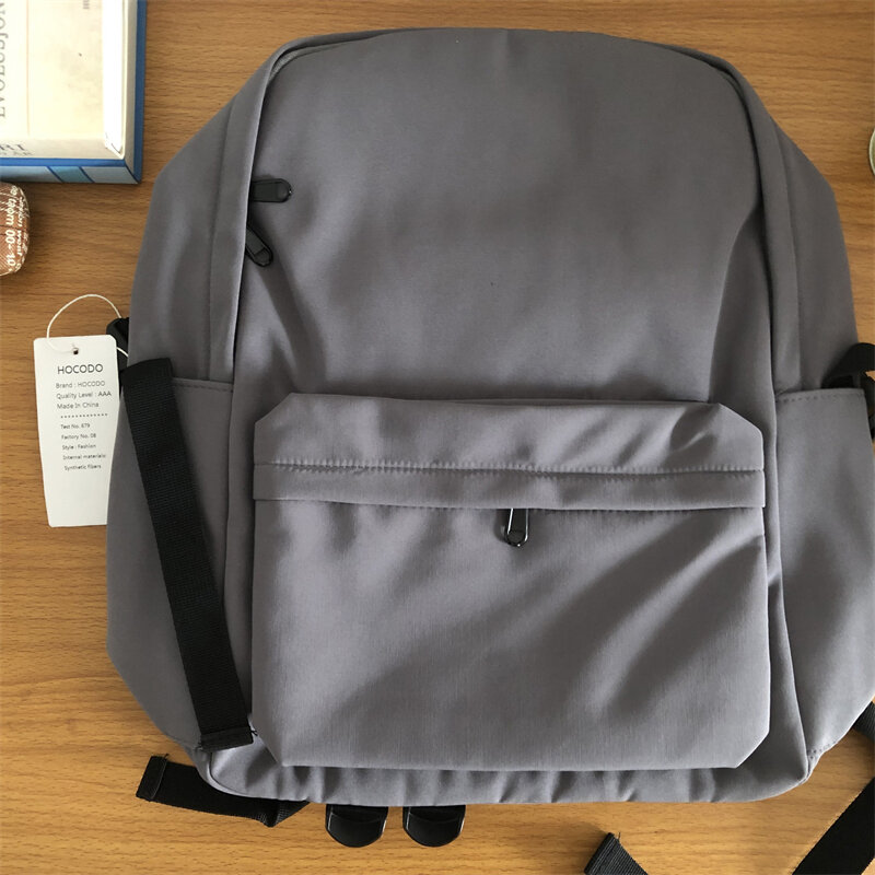 Школьный рюкзак HOCODO, модный однотонный рюкзак