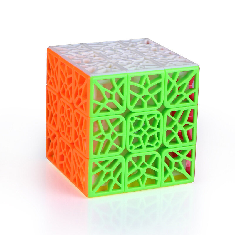 Cubo mágico hueco para niños, cubo cóncavo de 3x3x3, sin pegatinas, juguetes magnéticos, envío gratis
