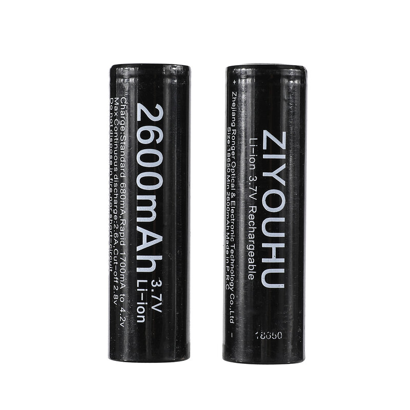 ZIYOUHU-Batterie rechargeable pour imageur thermique à vision nocturne, 18650, 3.7V, 3200 mAh, 3000 mAh, 2600mAh