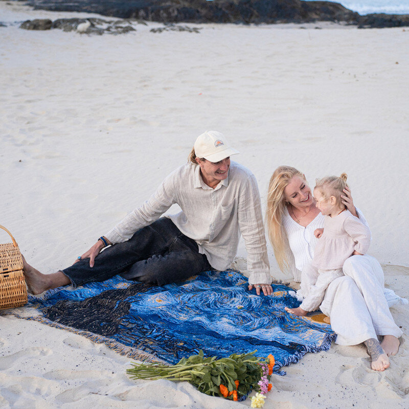 Nordic van gogh sternen klare Nacht werfen Decke Ölgemälde gedruckt Schlafs ofa Dekor Teppich gewebte verdickte Tapisserie Picknick decke