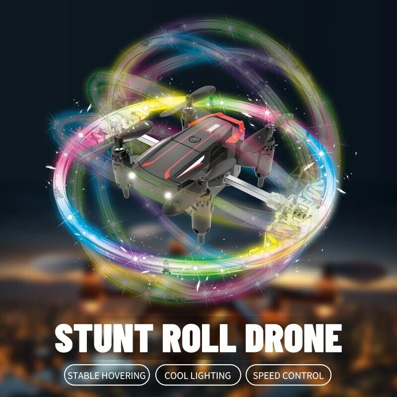 Stunt Roll Drone Cool Kleurrijk Licht Tuimelen Slimme Vaste Hoogte Kinderen Mini Afstandsbediening Quadcopter Speelgoed Voor Jongens Kid Geschenken