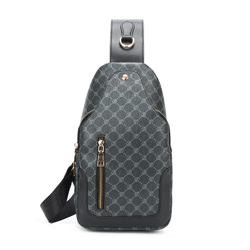 Bolsos de pecho de diseñador para hombres y mujeres, bolso cruzado de cuero, paquete de hombro de viaje corto al aire libre, marca de lujo
