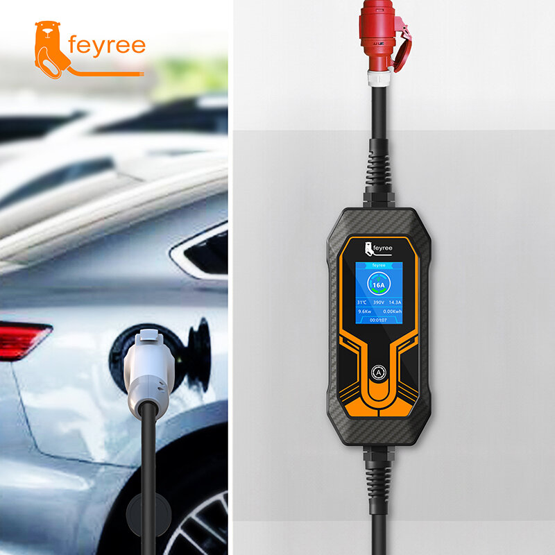 Feyree – chargeur Portable EV, boîte murale, cordon GB/T, câble 16a, 3,5 kw, 1Phase, 32a, 7kw, Station de charge 11kw, 3 phases, pour voiture électrique