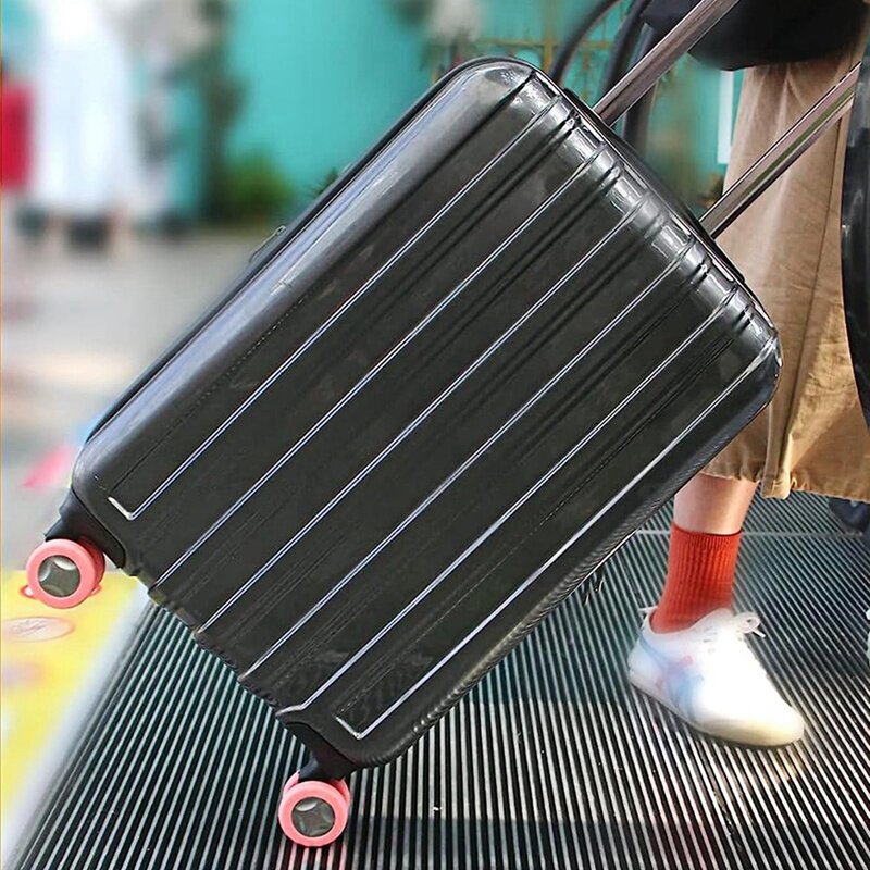 Wymiana protektora koła bagażowe. Kółka obrotowe bagaż dla redukcji hałasu i wstrząsów