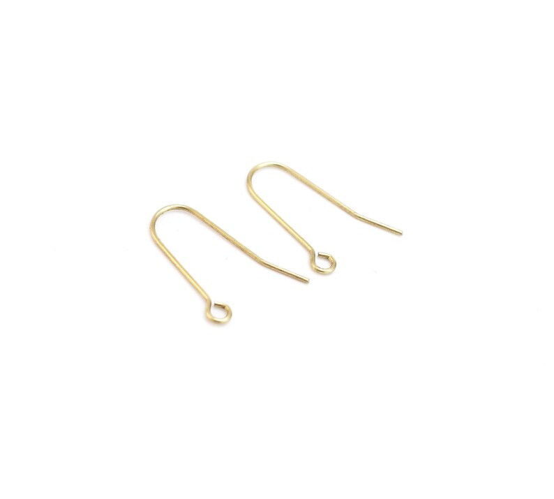 50pcs Simple Earring Wires, Brass Ear Hooks, U shaped, Earrings Making, Brass Earrings, Jewelry Supplies - R259 R121 R2076