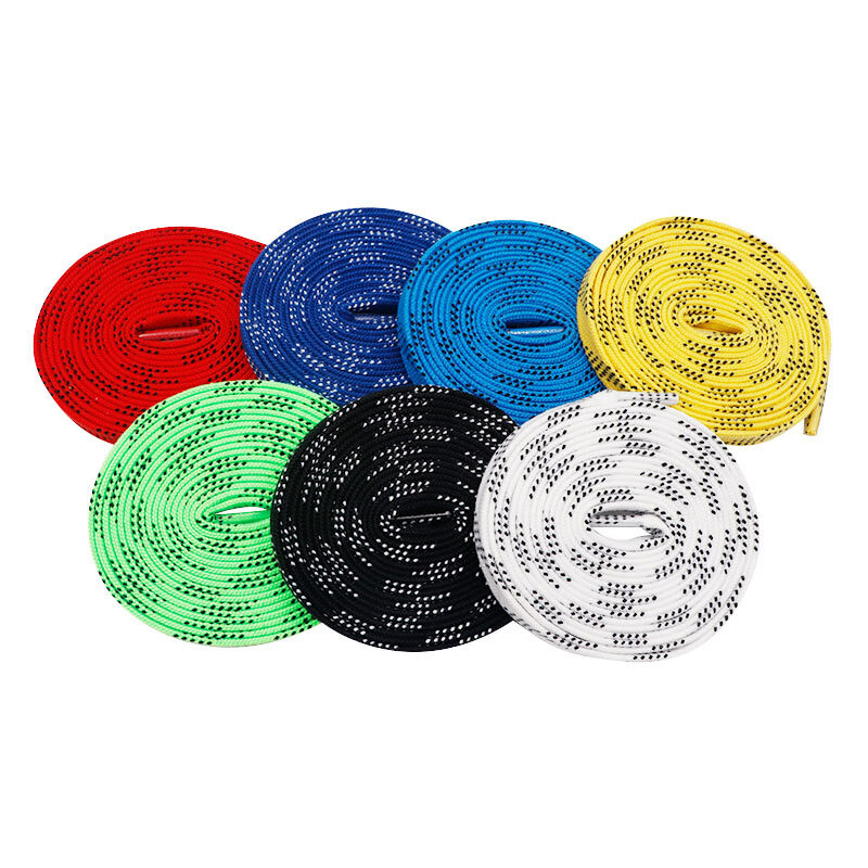 Snow Skate Laces 244cm 96inch Dual Layer 7 Colors Braid Extra Reinforced Waxed Design Suit for Ice Hockey Skate Hockey ShoeLace