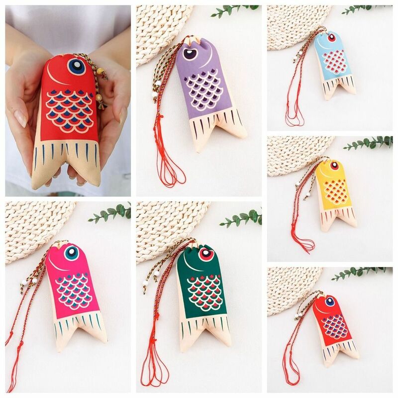 Fashion Graduation Gift Lucky Pouch Car Hanging Pendant Coin Purse Jewelry Bags Japanese Style Sachet Koi Carp Blessing Bag