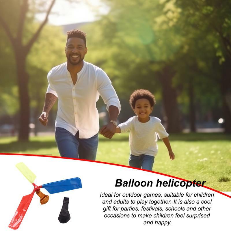 Brinquedo helicóptero balão para meninos e meninas, fácil de configurar, favor de festa, recheio de estocagem, brinquedo esportivo ao ar livre, adolescentes