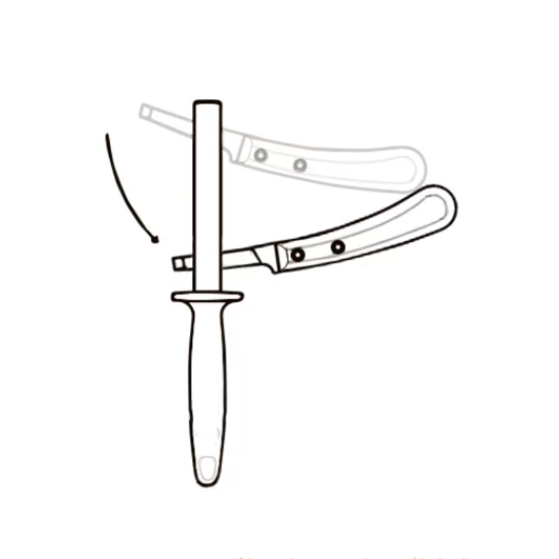 Hoof rautan, 5-inch (sekitar 12.7 cm) Farrier alat poles rod dengan lapisan berlian, menjaga tapal kuda pisau dan potongan