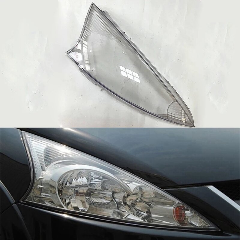Shell do farol dianteiro transparente para Mitsubishi Grandis, abajur, tampa da luz da cabeça, peças de reposição, 2009-2015