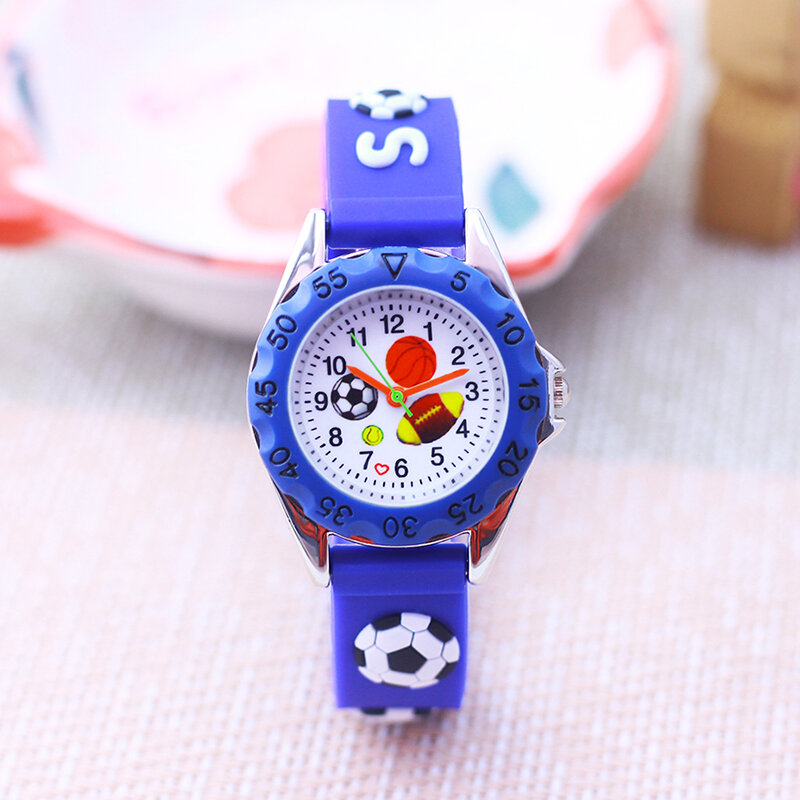 Beroemde merk chaoyada kinderen jongens meisjes sporthorloge kleine kinderen schattige voetbal cartoon siliconen cool montre enfant horloges