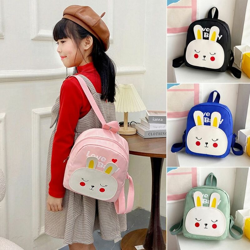 Canvas Children's Bag Fashion Animals Cute Cartoon Kid Backpack Adjustable School Bags Baby