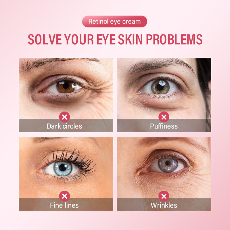15ml retinolowego kremu pod oczy rozjaśnia drobne linie i ciemne koła oraz napina, worki pod oczami naprawić Serum do oczu skóry