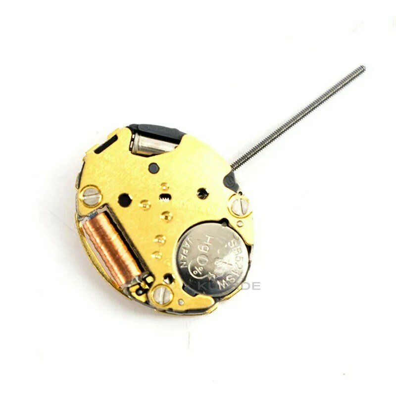 อะไหล่นาฬิกาควอทซ์ Miyota จากญี่ปุ่น5Y20สีทอง2มือนาฬิกาอุปกรณ์ซ่อมพร้อมแบตเตอรี่