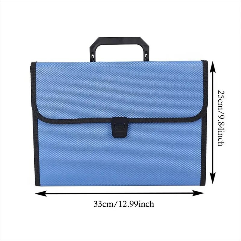 กระเป๋าเงินแบบขยายได้ A4หลายชั้นแฟ้มซองกล่องเก็บเอกสารที่ใส่กระเป๋ากล่องจัดระเบียบของโรงเรียนสำนักงาน