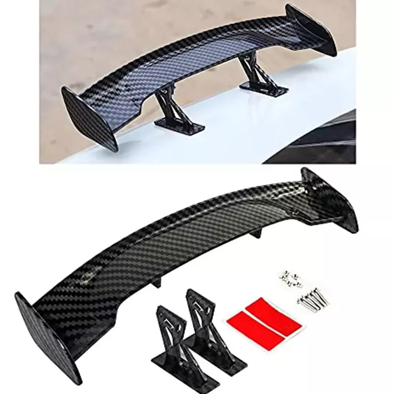 Small spoiler Universal Car mini spoiler Tail Wing Carbon Fiber Look Tail Wings Model Auto Styling Decoration Car Accessories