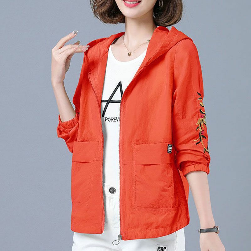 여성용 여름 재킷, 2024 겉옷, 시원한 얇은 코트, 중년 어머니 옷, 한국 패션 여성 의류, 무료 배송