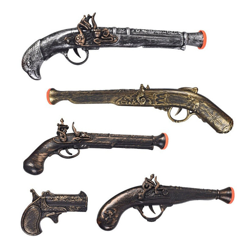 Pistola de juguete pirata para fiesta de Halloween, muebles de pistola familiar, Retro, Festival, juguetes para niños
