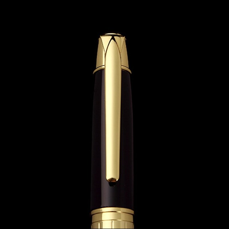 Men Business Pen 1.0mm Metal Twist Ball Pen Quick Dry Black Smooth Tip for Writing Painting Men Women