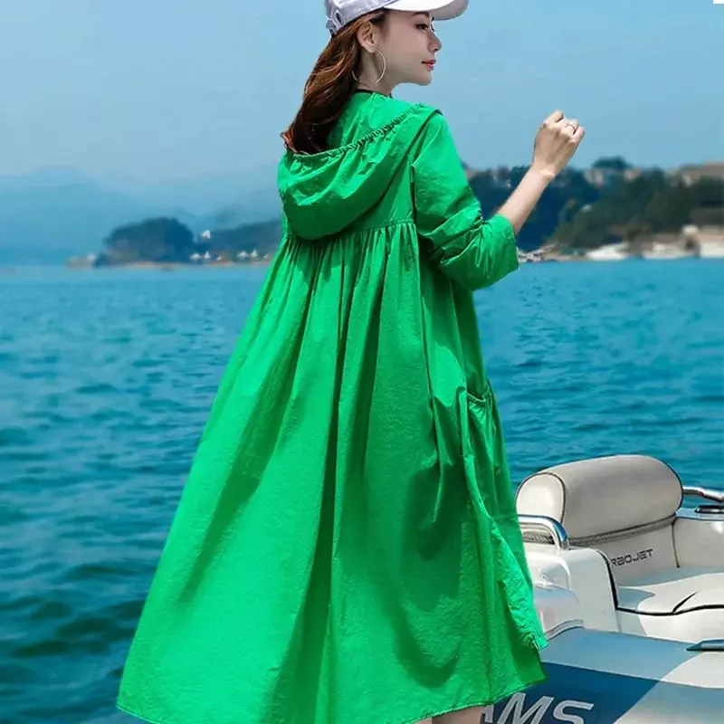 2024 Hooded Jacket Sweatshirts Streetwear Windbreakers Long Sleeves Korean Fashion Casual Long Bomber Jacket Women Clothes