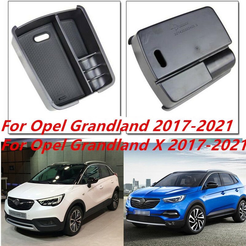Boîte de rangement pour accoudoir de voiture, conteneur de console centrale pour Opel Grandland 2017-2021, Chevrolet Cruze 2015 2016