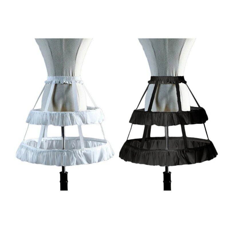 Свадебная нижняя юбка, милая юбка с эластичной резинкой на талии, принадлежности для юбки из рыбьей кости, 634D