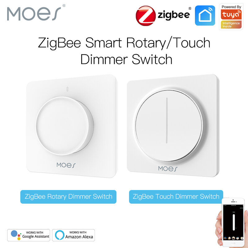 Zigbee-スマートタッチ調光スイッチ,smart life,tuya,alexa,google音声アシスタント,eu向けの新しいリモコンアプリケーション
