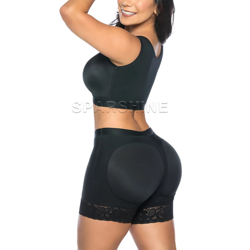 Women Seamless Compression Butt Lifter Slimming Shorts Body Shaper Charming Curves Waist Trainer Lace Tummy Control Underwear