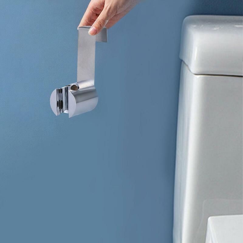 Bidet Sprayer Holder Pet Shower Toilet Cleaning Stainless Steel Seat Bidet Attachment Floor Cleaning Hanging Bracket Stand