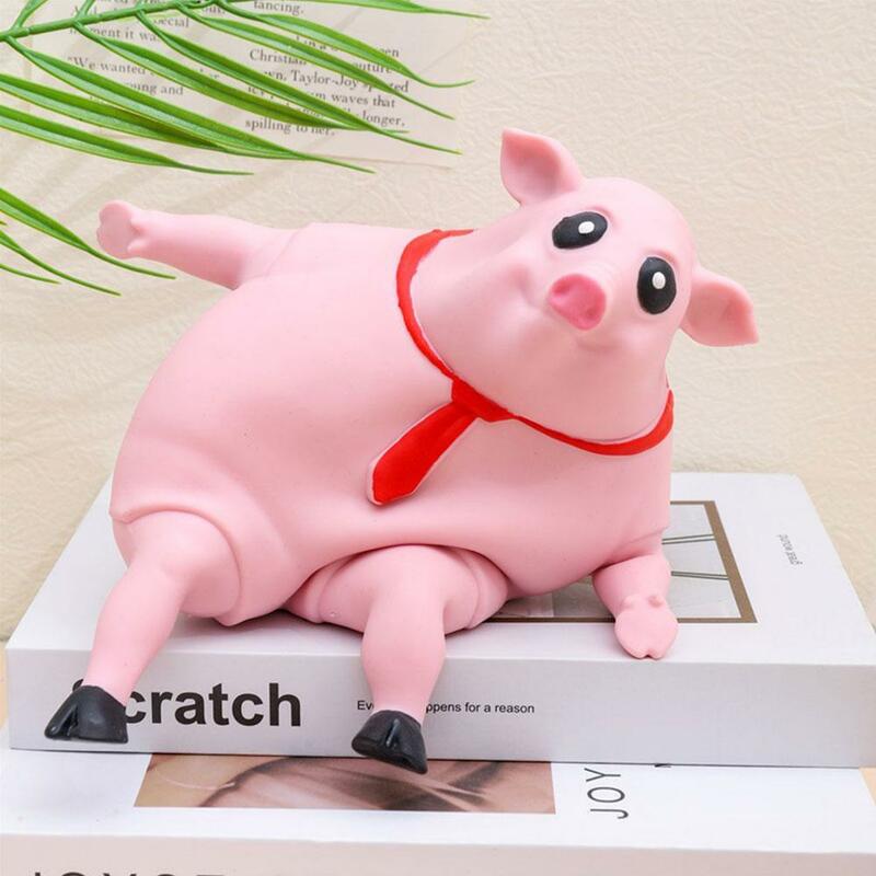 Śliczna różowa świnka wyciskana zabawki typu Fidget powolne powracanie do kształtu świnka antystresowa zabawka antystresowa odprężająca dla prezenty dla dzieci