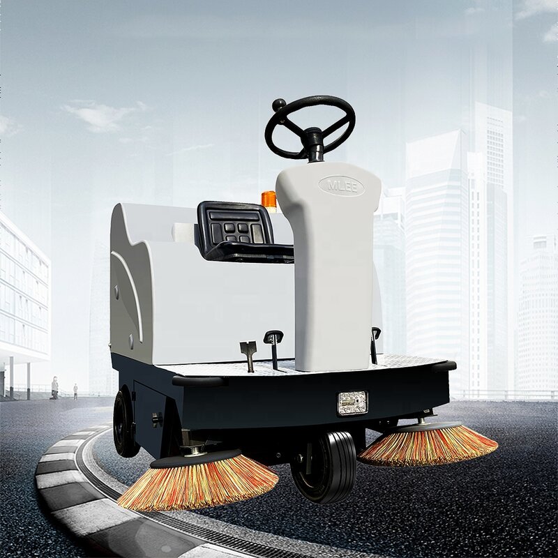 MLEE1450 máquina de barrido de calle, barredora de limpieza de suelo de carretera con batería recargable de 120L