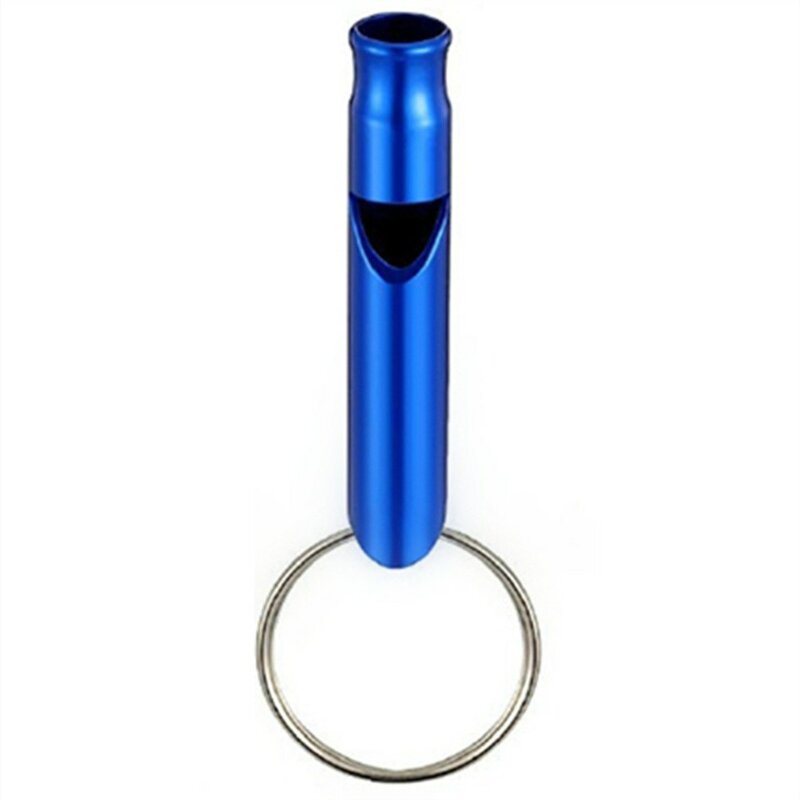 Hiking Keychain Whistle Outdoor Training Aluminum Alloy Distress Feeding Helper Pet Survival For Training Pets
