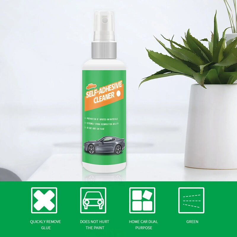 Car Window Stickers Labels Stain Remover, Multifunctional Sticky R esidue Remover Spray, All Purpose Cleaner,Glue Stain Remover